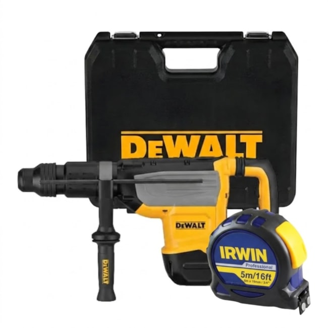 Martelete Perfurador Rompedor D25773K DEWALT 1700W Eletropneumático 220V + Trena Manual 5 Metros IW13950 IRWIN-eb76b2c3-b264-4788-94b5-77d38c13360a