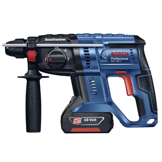 Martelete Perfurador SDS Plus 2 Baterias 18V com Maleta 110/220V GBH 180-LI BOSCH-efe99701-a584-4024-9667-3f017e11a6bc