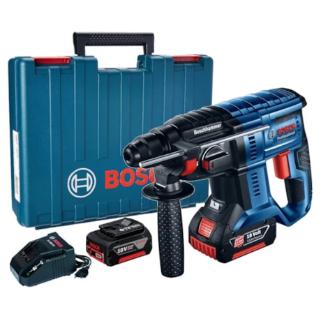 Martelete Perfurador SDS Plus 2 Baterias 18V com Maleta 110/220V GBH 180-LI BOSCH-ad8d71a0-4bb1-406f-8f48-de9a6db37ea2