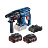 Martelete Perfurador SDS Plus 20mm 18V GBH 180-LI + 2 Baterias e Carregador Bivolt BOSCH Martelete Perfurador SDS Plus 20mm 18V GBH 180-LI + 2 Baterias e Carregador Bivolt BOSCH