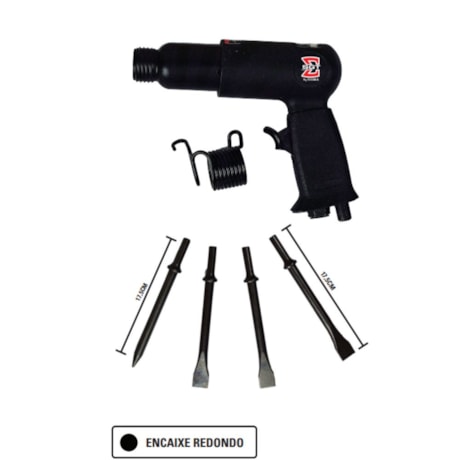 Martelete Pneumático 3500BPM Encaixe 10.2mm Redondo com 4 Cinzéis SGT-1513R SIGMA TOOLS-8f3ba126-77c4-452d-aff1-55e534b788f3