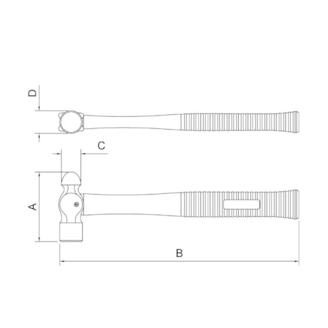 Martelo Bola com Cabo de Fibra de Vidro 325mm 40715/212 TRAMONTINA-93601015-b2c0-494a-8a0c-f0757aa5014e