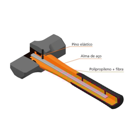 Martelo Bola com Cabo de Fibra de Vidro 350mm 40715/220 TRAMONTINA-2e7d67e3-f936-49bb-acb6-4c7b0b131ac6