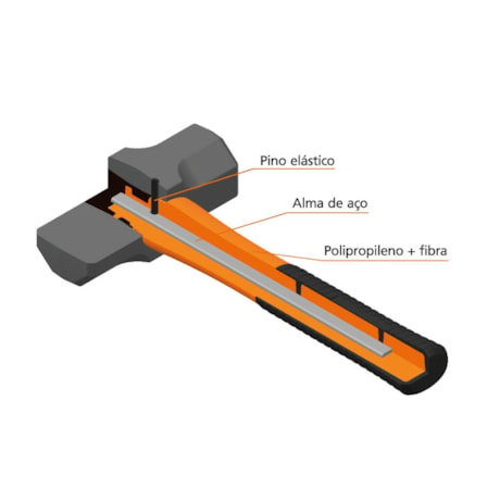 Martelo Bola com Cabo de Fibra de Vidro 350mm 40715/220 TRAMONTINA-1194b636-872b-415a-9cc2-6634ba22af72