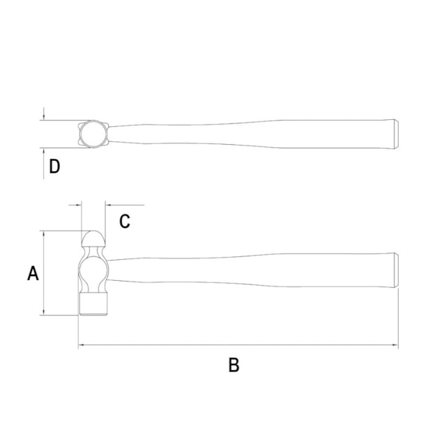 Martelo Bola com Cabo de Madeira 310mm 40410/008 TRAMONTINA-a60c2920-d523-4fcd-9060-42e367c36a0e