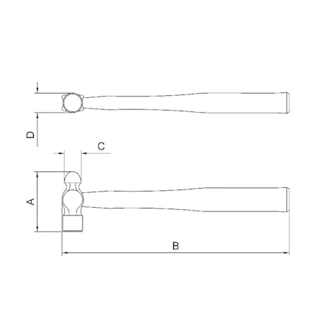 Martelo Bola com Cabo de Madeira 317mm 40400012 TRAMONTINA PRO-710515f2-6091-4f3f-855b-6d4a30718008
