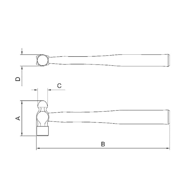 Martelo Bola com Cabo de Madeira 317mm 40400012 TRAMONTINA PRO-be3f488d-3de4-4375-b456-ecbb9e2ff525