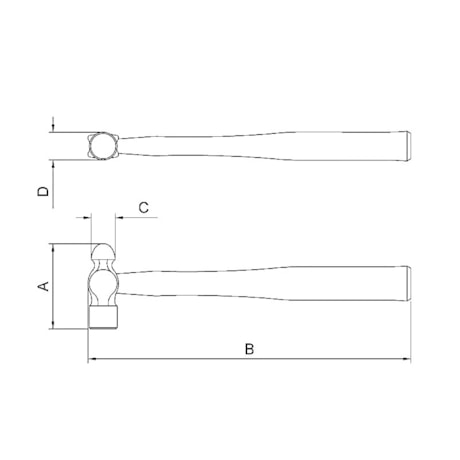 Martelo Bola com Cabo de Madeira 355mm 40400/020 TRAMONTINA-405d8526-c31f-4bfe-a865-766fed738fd5