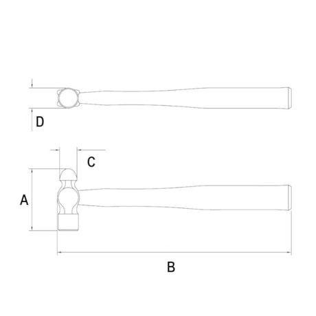 Martelo Bola com Cabo de Madeira 380mm 40410/032 TRAMONTINA-5d05747d-e712-4c0c-ad4f-5412cc4fab8a