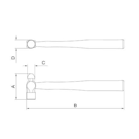 Martelo Bola com Cabo de Madeira 402mm 40400/040 TRAMONTINA-3eddb9ec-54a7-47d8-94d1-06129474eff2