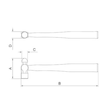 Martelo Bola com Cabo de Madeira 402mm 40400/040 TRAMONTINA-12eb999c-e5bb-4303-90d8-f2091055343c