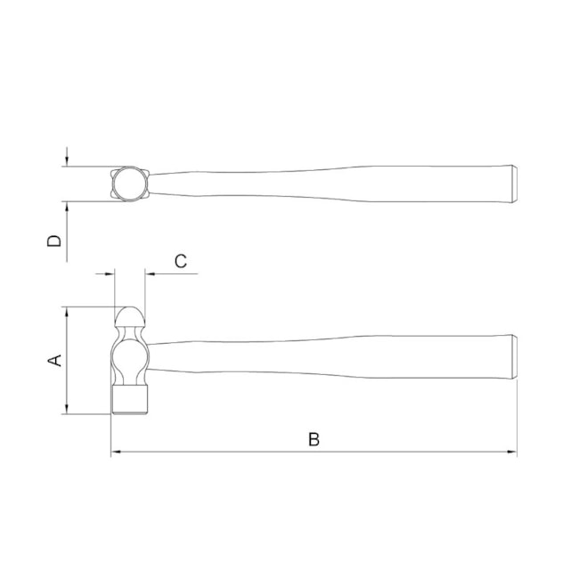 Martelo Bola com Cabo de Madeira 402mm 40400/040 TRAMONTINA-5593feb7-3125-474f-8a08-2b8b72ed2163