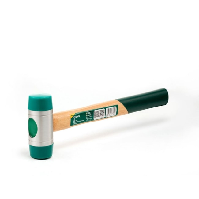 Martelo Borda de Plástico Cabo Madeira 35mm ST92503SC SATA-da185415-49db-45ae-aa34-23eb81d8ea34