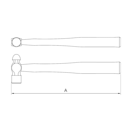 Martelo de Bola em Cobre-Berílio Antifaiscante 680G 44233/032 TRAMONTINA PRO-1fbbadf8-9918-4f9c-ba3c-197398472caa