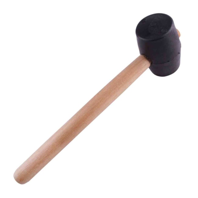 Martelo de Borracha Preto 50mm com Cabo de Madeira 60617 CORTAG-6023833a-c98d-4737-8570-33972b0558b8