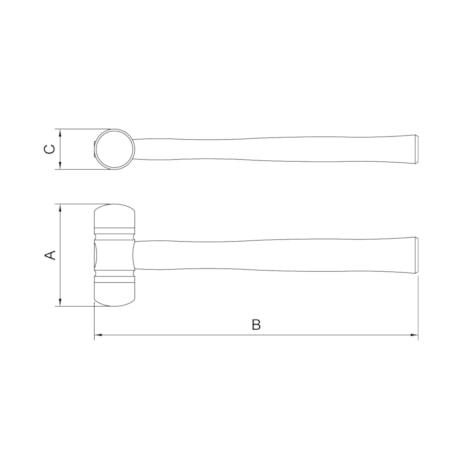 Martelo de Nylon TPU 50mm 40670/052 TRAMONTINA PRO