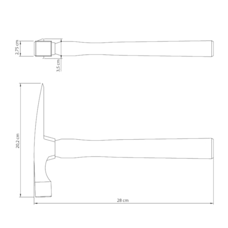 Martelo de Pedreiro 680 Gramas com Cabo de Madeira 40456024 TRAMONTINA MASTER-a62bf019-227c-4eb5-b121-a3484a04d1ef