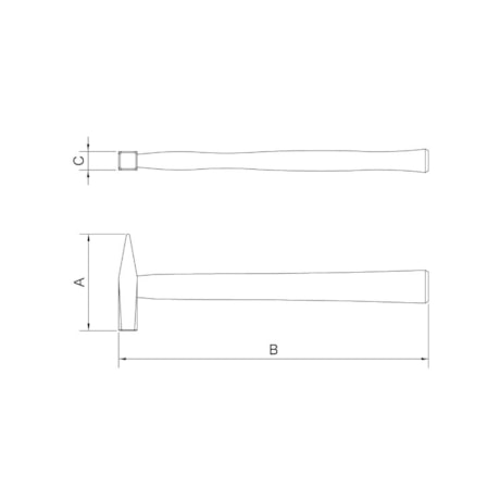 Martelo de Pena com Cabo de Madeira 1.500 gr 40440/011 TRAMONTINA PRO-1baf1307-a6c2-4975-bc38-0212174a50b3