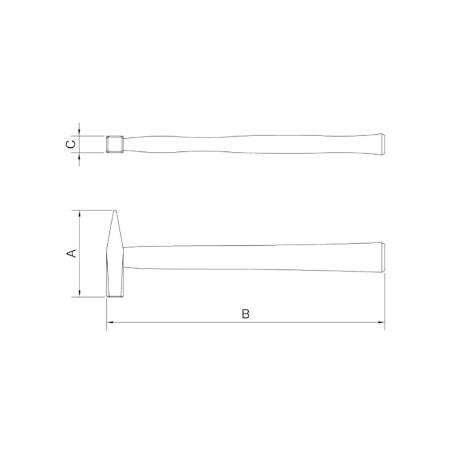 Martelo de Pena com Cabo de Madeira 1.500 gr 40440/011 TRAMONTINA PRO-f6253a6d-0ba7-46d7-91b8-97b541c7ad00