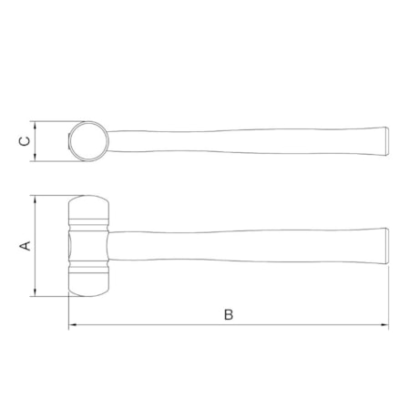Martelo em Poliuretano com Cabo de Madeira 317mm 40670/042 TRAMONTINA-1289f6b8-19b3-4a18-a70c-96b629a70379