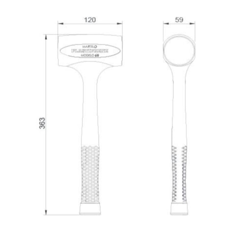 Martelo Forte sem Retrocesso 1.5KG MOD.65 PLASTIPRENE-46fca944-78ff-4e18-83b8-c4f2d6a089d0