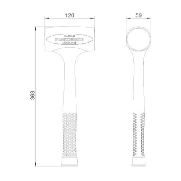 Martelo Forte sem Retrocesso 1.5KG MOD.65 PLASTIPRENE-f4ef4962-f248-48bb-994a-b0434d8cda0f