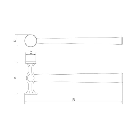 Martelo Funileiro Face Plana com Cabo de Madeira 40471/000 TRAMONTINA-1b1c0d5f-a2f9-4dfe-8f6c-4f5cf06bc31f