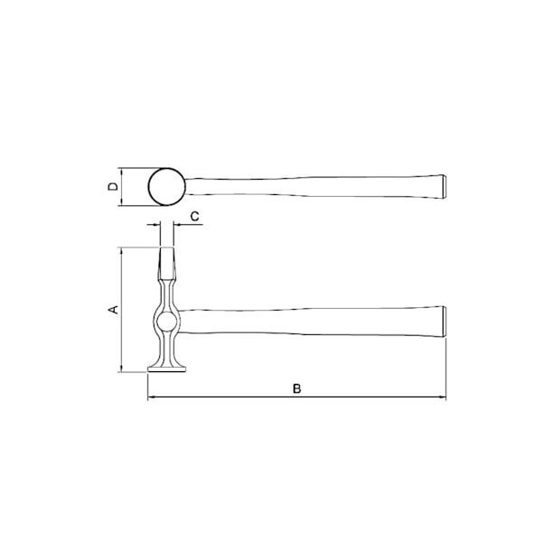 Martelo Funileiro Pena Reta com Cabo de Madeira 40474/000 TRAMONTINA-d2a10425-bc53-4466-b7c1-4dca5572f817