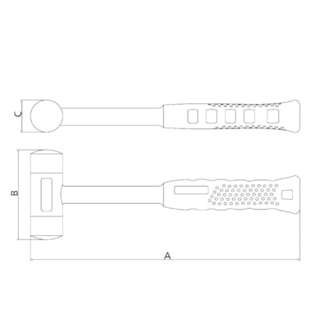 Martelo Isolado com Bordas Plásticas 40mm 1000V IEC 44342/040 TRAMONTINA-51056825-5b6b-4ca4-86d2-644f8a591187