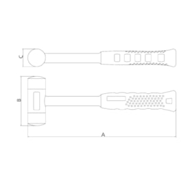 Martelo Isolado com Bordas Plásticas IEC 30mm 1000V 44342/030 TRAMONTINA PRO