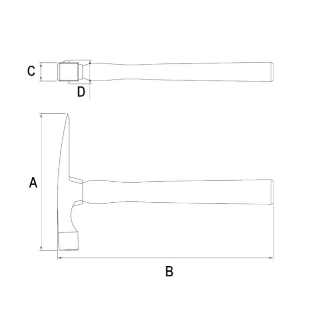 Martelo Pedreiro com Cabo de Madeira 280mm 40456/018 TRAMONTINA-54df1dfb-0c9c-4e01-a6ac-6a23180199ac