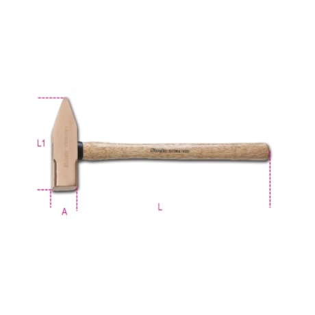 Martelo Pena com Cabo de Madeira Antifaiscante 1000Gr 013700810 BETA-7397f238-2eed-440f-a2b1-2a28f8881b5a