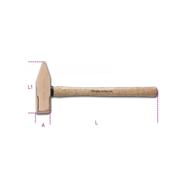Martelo Pena com Cabo de Madeira Antifaiscante 1000Gr 013700810 BETA-478727ab-cf8a-42b5-ba88-59aa1cc9d777