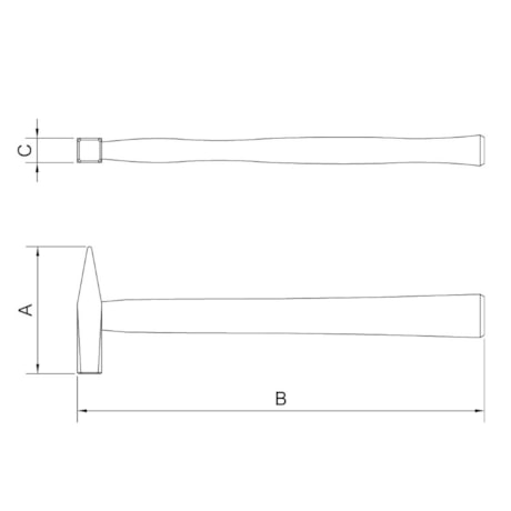 Martelo Pena com Cabo Madeira 320mm 40440/006 TRAMONTINA-b6bcaffa-4233-428a-b15e-30d173e09e55