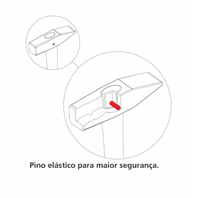 Martelo Pena com Cabo Tubular Temperado Emborrachado 320mm 0444/005 TRAMONTINA PRO-9277f627-00d6-4b08-bbad-6bc69324a8f9