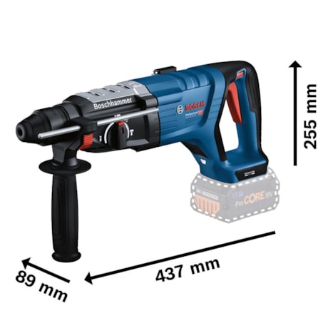 Martelo Perfurador Rompedor 28mm 18V sem Bateria e sem Carregador GBH 18V-28 DC BOSCH-82921e94-09d9-483b-af66-7043fad92bdd