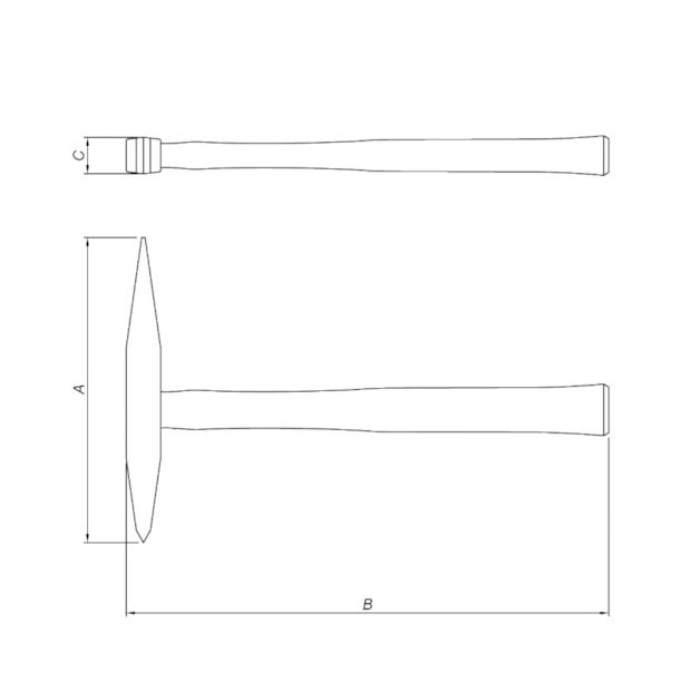 Martelo Picador para Soldador com Cabo de Madeira 360mm 40455/000 TRAMONTINA-0833129a-3e69-4898-8c01-3b9b2c52a232