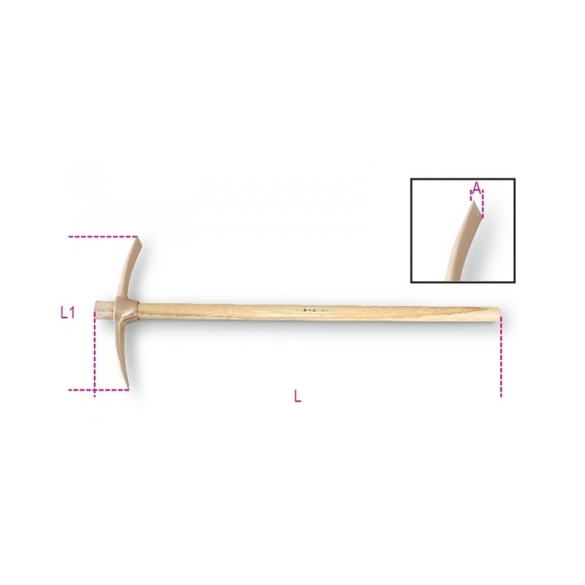 Martelo Picareta 1050 x 410mm Antifaiscante 017030150 BETA-349c1f7a-1e00-4a56-b21a-0a2a00259965