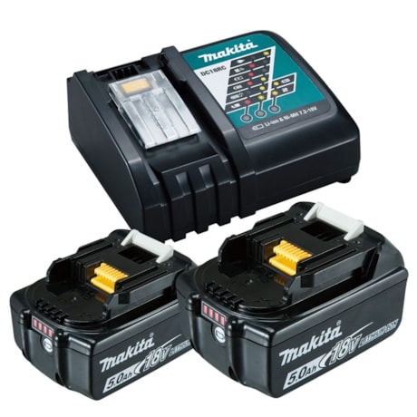 Martelo Rompedor 3.10J 18V com 2 Baterias 5.0Ah 1 Carregador 110V/220V e Maleta DHK180RTJ MAKITA-dfa33172-3c45-4827-a79b-57eaa25a0114