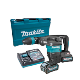 Martelo Rompedor 9.4J 2 Baterias 40V com Carregador e Maleta HM001GM202 MAKITA