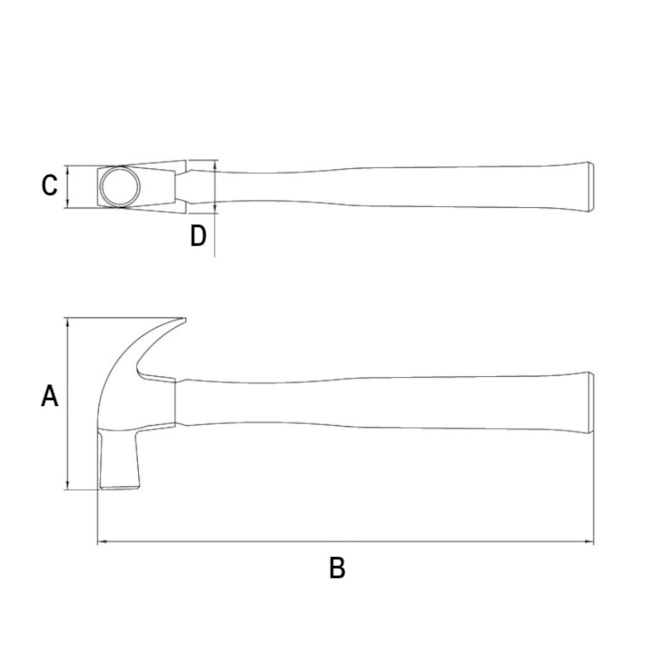 Martelo Unha com Cabo de Madeira 250mm 40200/018 TRAMONTINA-72889695-416d-400a-a606-b0cb1bac8c50