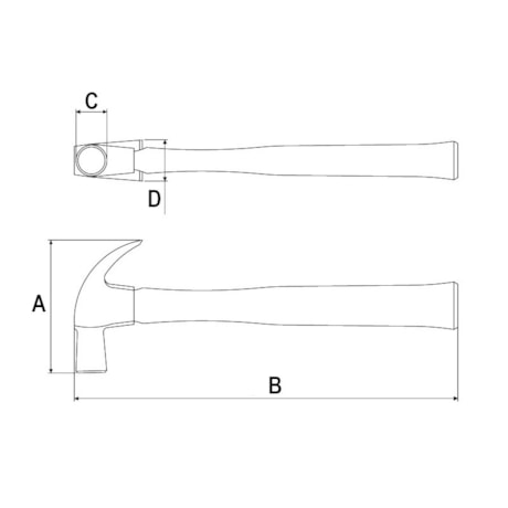 Martelo Unha com Cabo de Madeira 325mm 40370/027 TRAMONTINA-dbc04779-4361-4ac7-982b-24c6753810b9