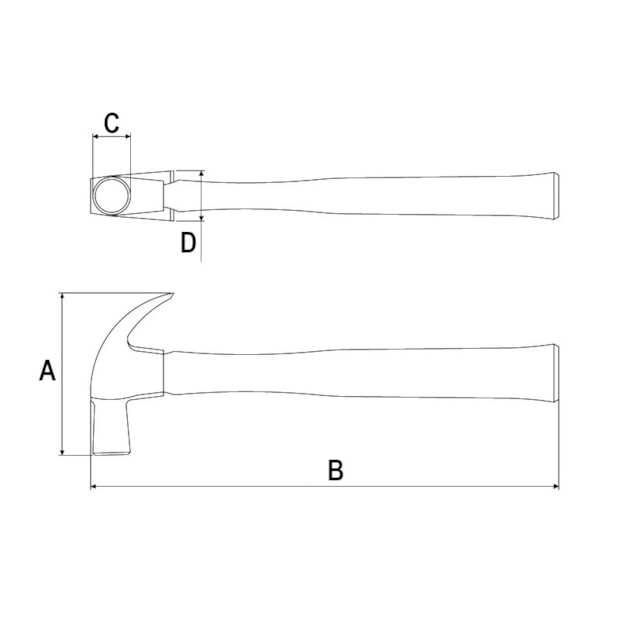 Martelo Unha com Cabo de Madeira 335mm 40370/029 TRAMONTINA-bf20711a-9f06-490d-84ee-69f8ddf0a2df