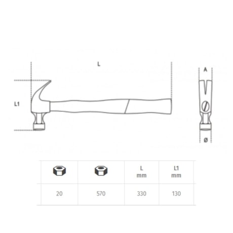Martelo Unha em Aço 30mm 1375B BETA-8eefecfe-8922-47bd-83f8-688afc8c500a