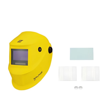 Máscara de Solda Auto Escurecimento Variável DIN 8-13 SAVAGE A41 AMARELA ESAB