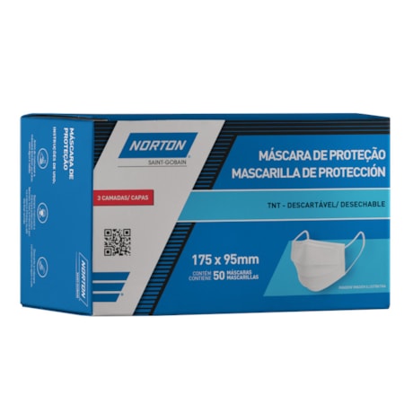 Máscara Descartável com Elástico 50 Unidades 78072724012 NORTON-595a58d5-bb1d-4240-93d9-27183d7753fa