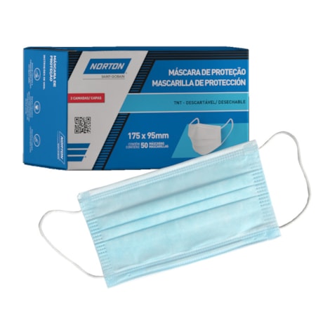 Máscara Descartável com Elástico 50 Unidades 78072724012 NORTON-e16b64d0-6488-42a9-9f26-87b23f7ba6ef