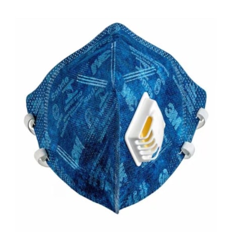 Máscara Respiradora com Válvula Dobrável PFF2 para Poeiras 9822BR 3M-8aafd614-ef55-4ae3-8185-c0912231bc40