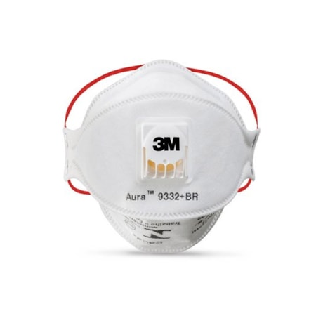 Máscara Respiratória com Válvula Descartável Aura PFF3 CA 30702 9332 3M-da6a5b05-3be0-4909-b1be-1ae77511890f