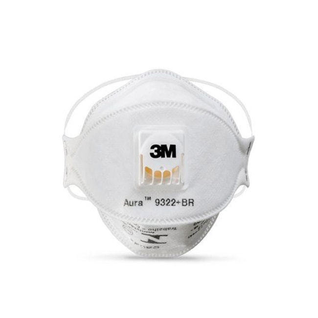 Máscara Respiratória Descartável com Válvula CA 30594 Aura PFF2 9322 3M-1cbb07e1-adec-4472-93d7-a861c8fe1bad